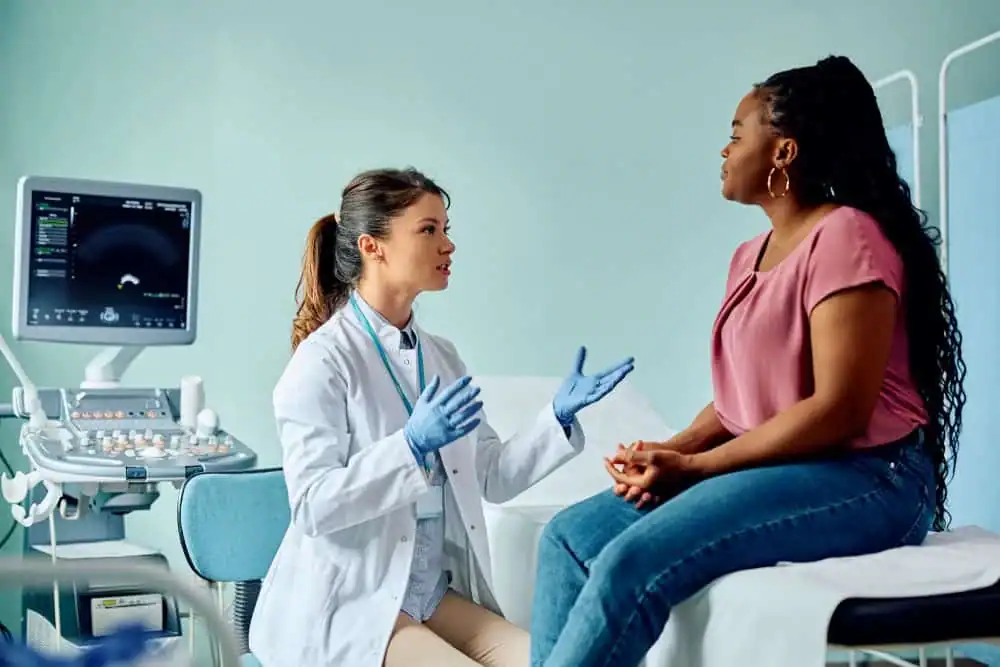 Woman have consultation about vaginal laxity Chigwell